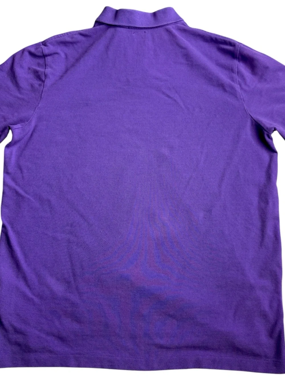 Polo Ralph Lauren Men’s L Purple Classic Fit Mesh Polo Shirt Yellow Pony Cotton
